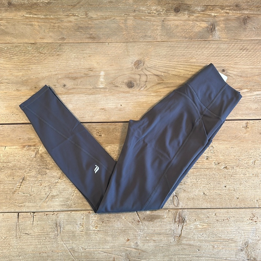 NWT- Fabletics PureLuxe HW Pocket Full length Legging- MIDNIGHT (27 inch inseam) - Picture 3 of 12
